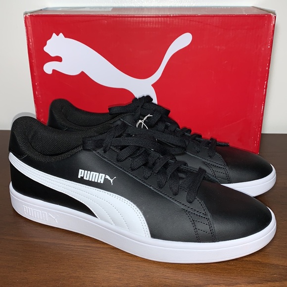 PUMA Men’s Smash V2 SoftFoam+ Leather Sneakers - Picture 2 of 10